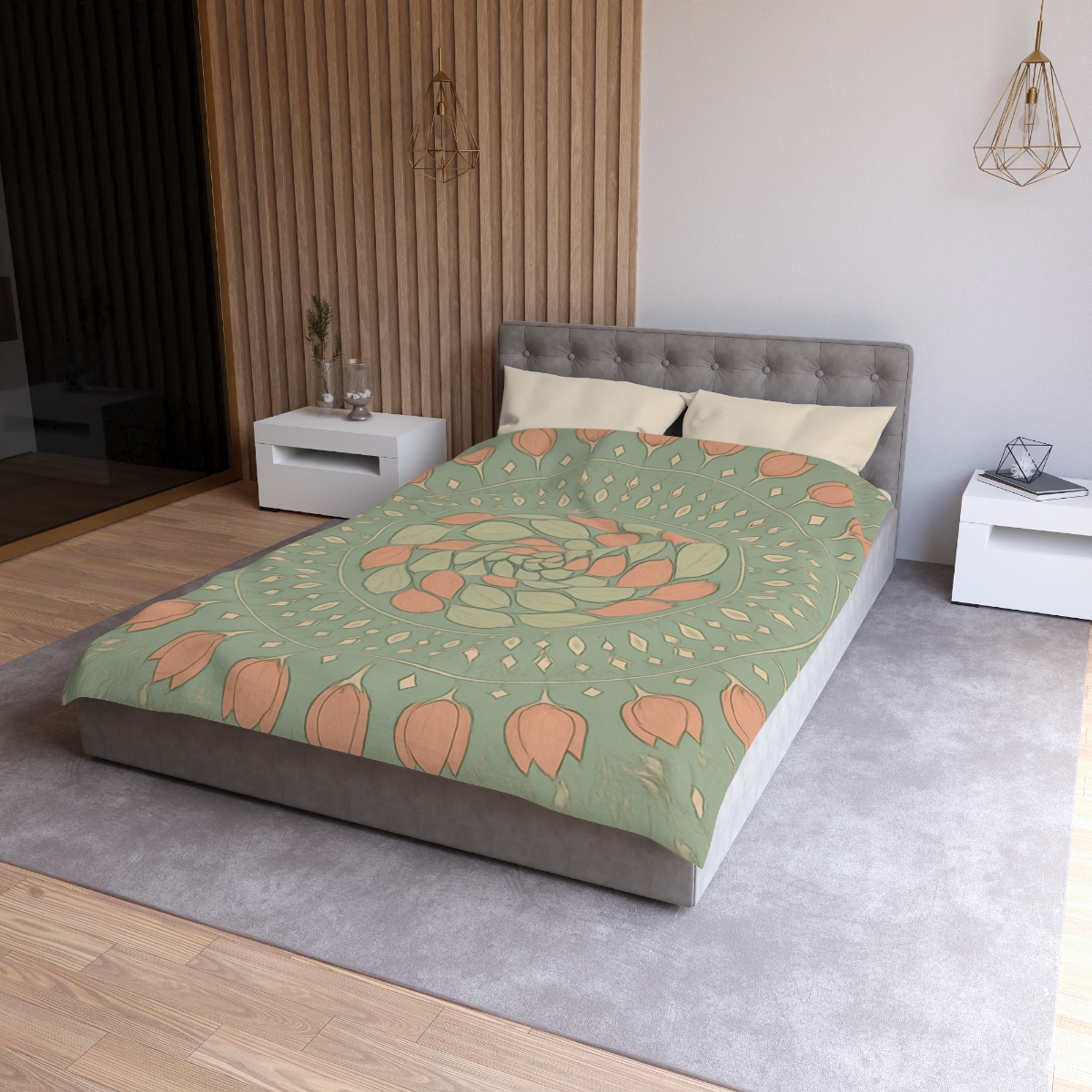 Bud Spiral Mandala trendy bedroom duvets