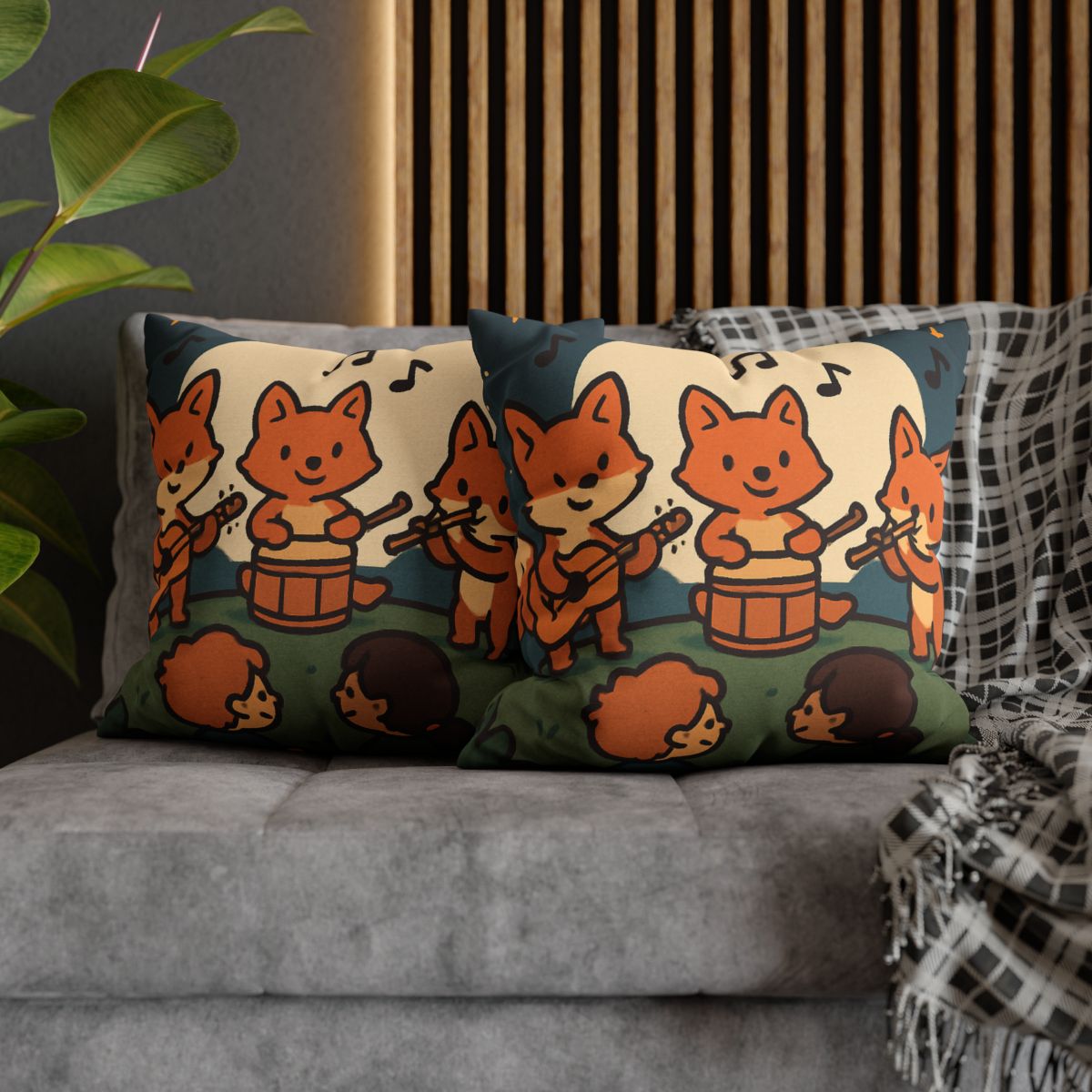 Moonlight Music Fox Band custom pillow cases
