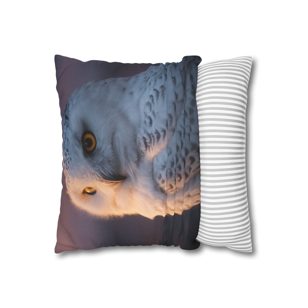 Twilight Watcher Snowy Owl trendy patterned pillow cases