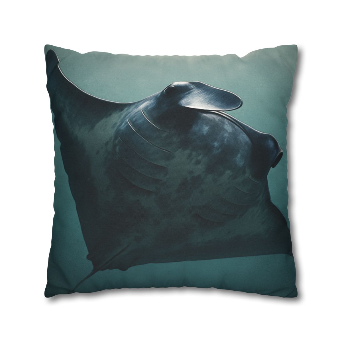 Nebula Glide Giant Manta Ray soft cotton pillow cases