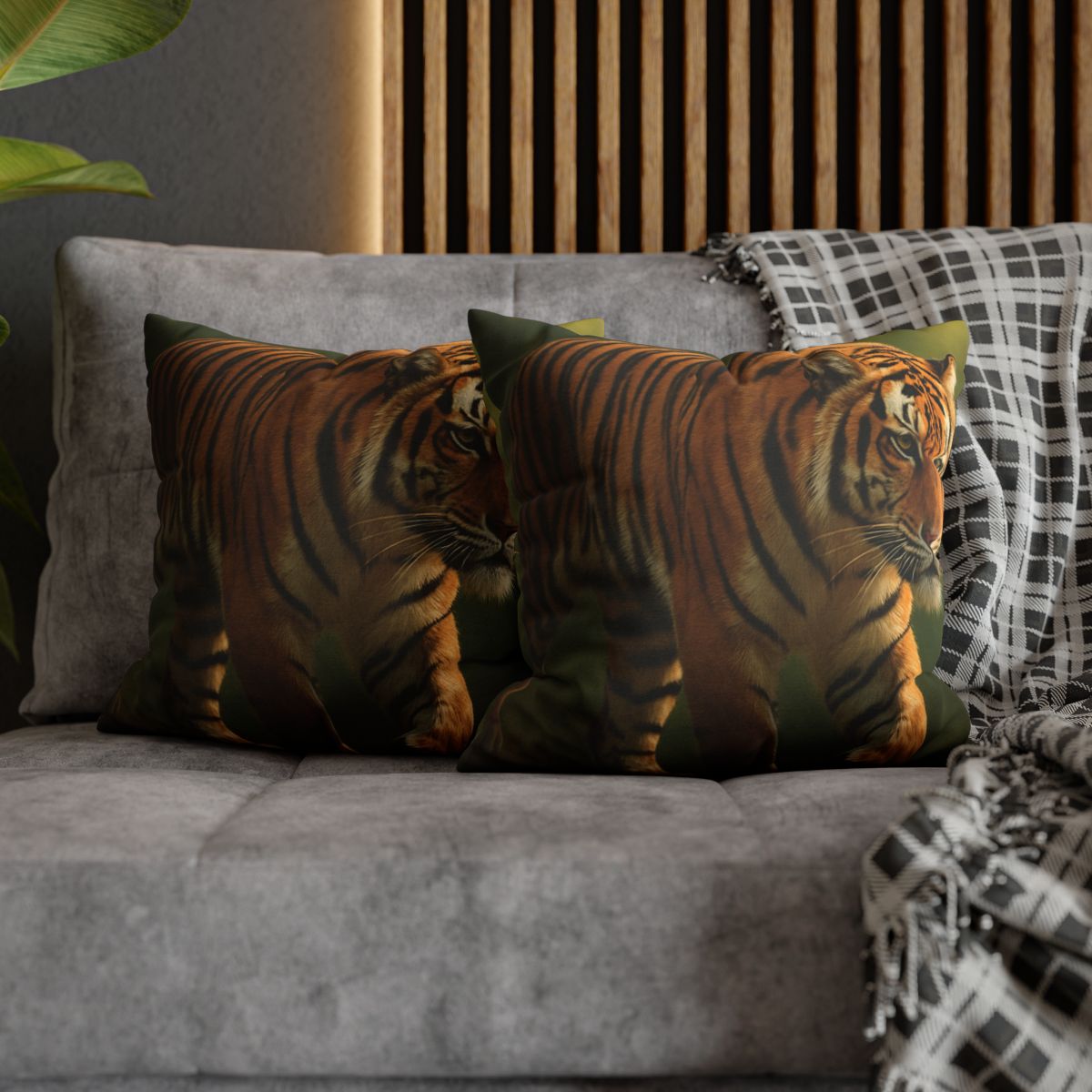 Forest Stalker Bengal Tiger stylish decorative pillowcases