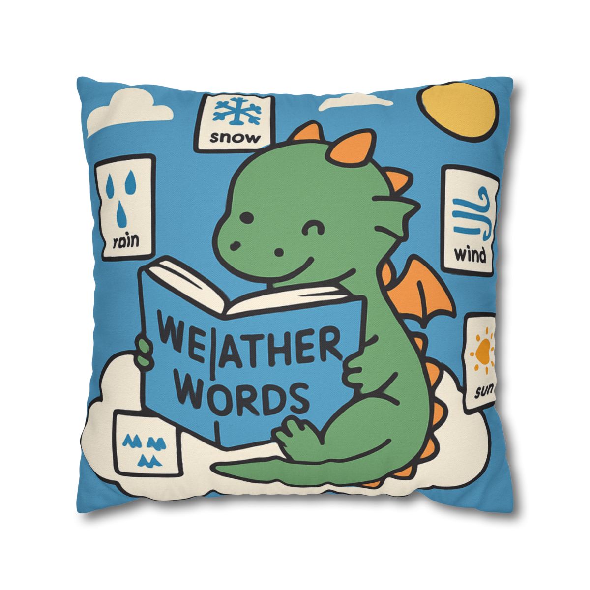 Cloud Library Dragon designer print pillow cases