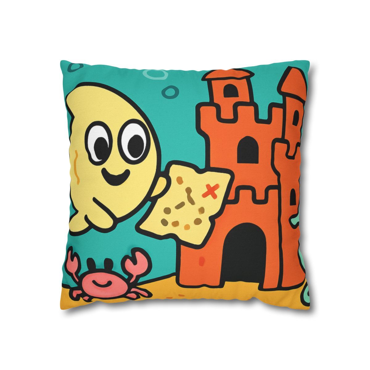 Coral Castle Map Of The Moonfish Kingdom personalized pillow covers