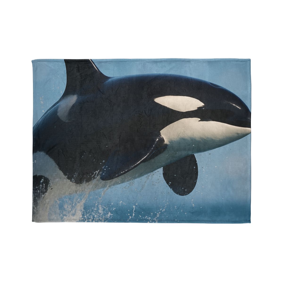 Tidal Monarch Orca soft fleece blankets