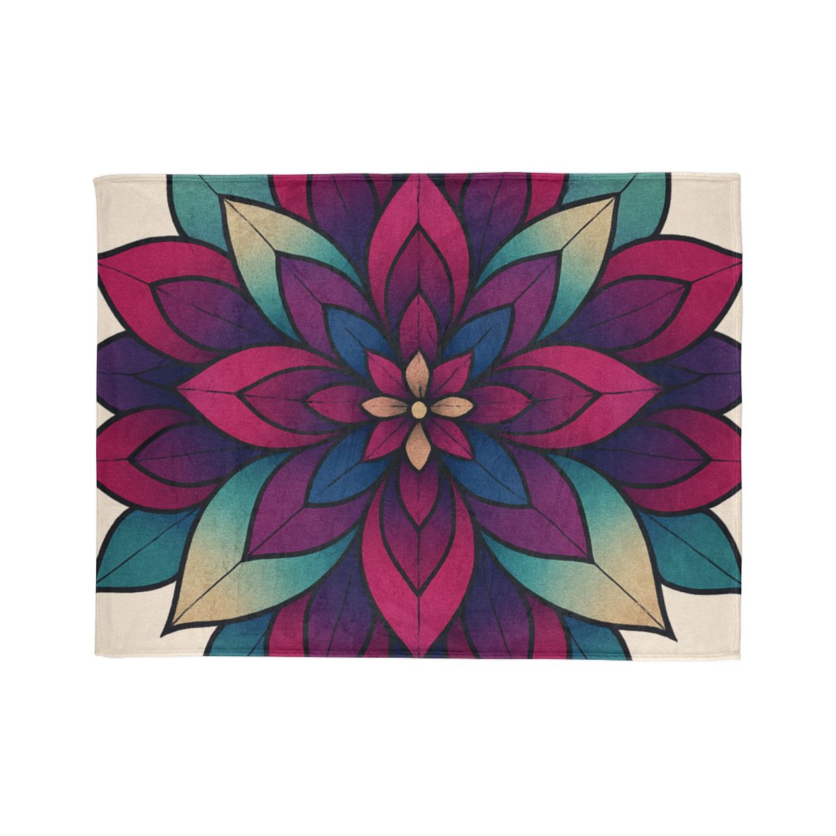 Petal Prism Overlap trendy patterned blankets