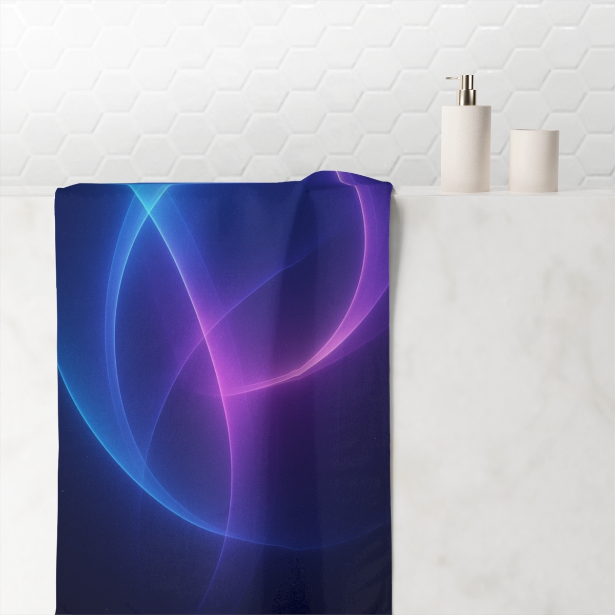 Prismatic Lensing Veil trendy hand towels