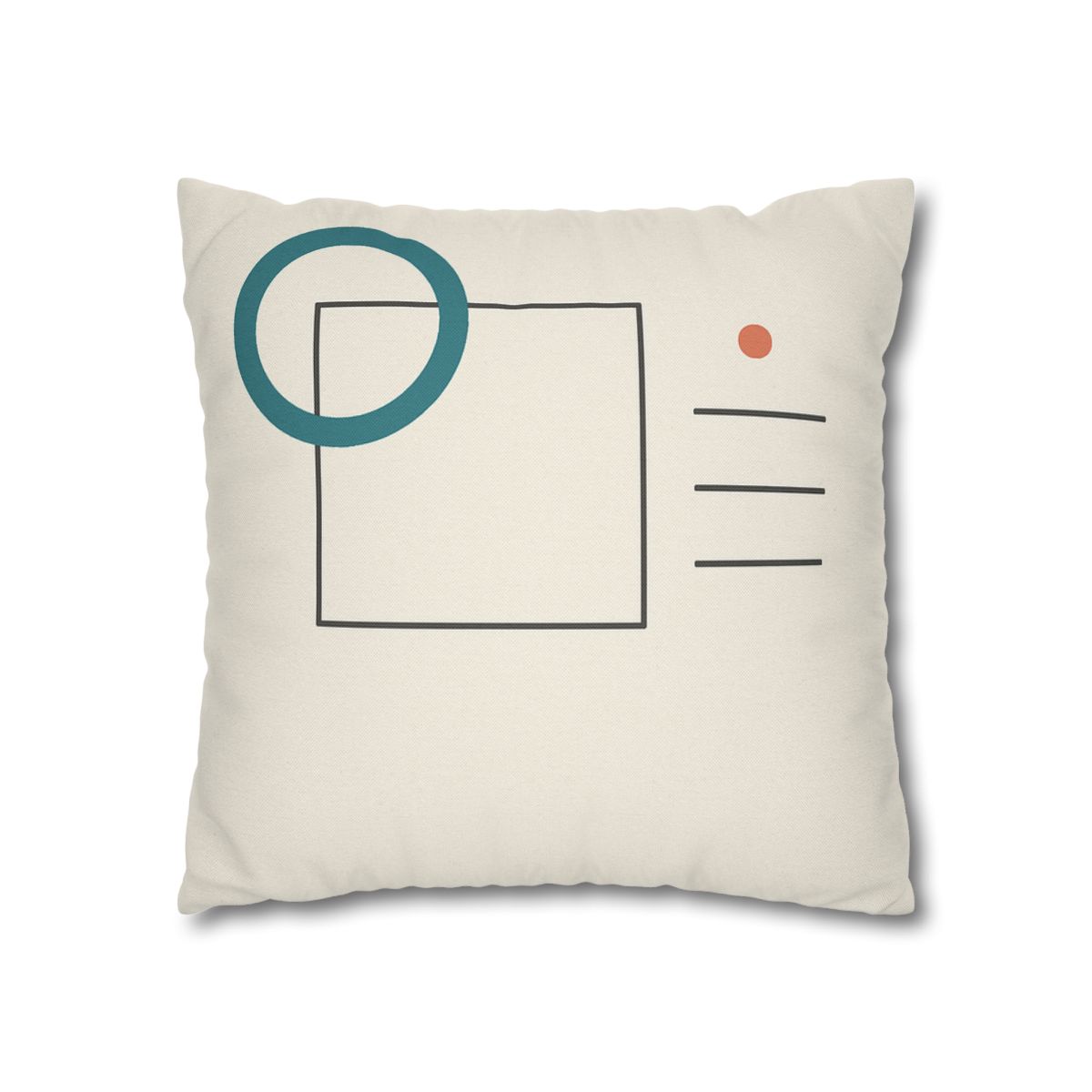 Open Frame With Drifted Ring soft cotton pillow cases