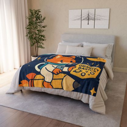 Comet Library Delivery Fox soft fleece blankets