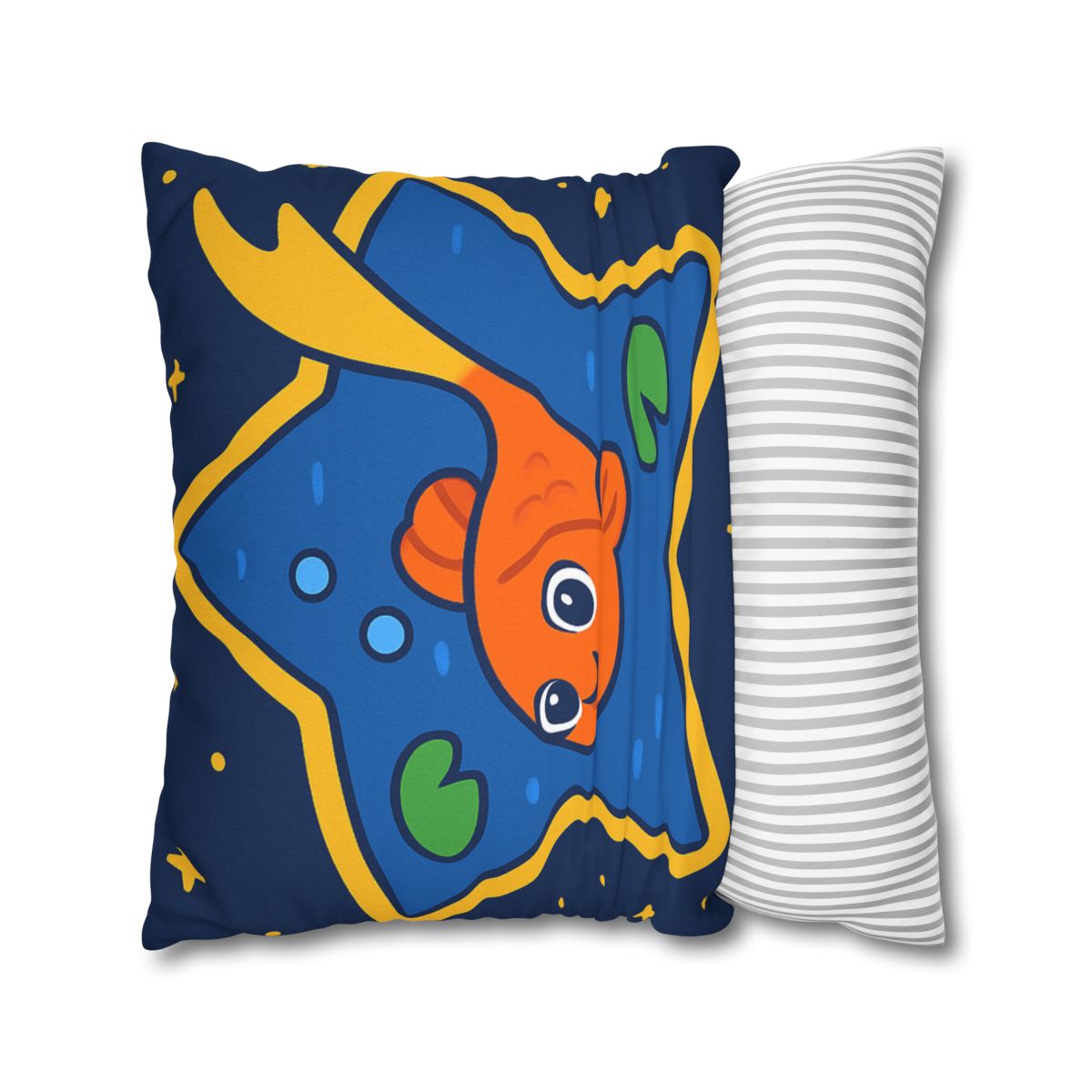 Comet Koi And The Star Pond designer print pillow cases