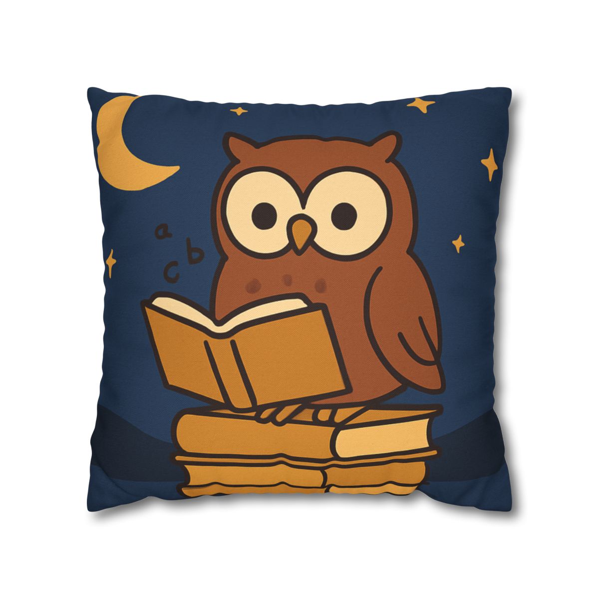 Moonlight Owl Library soft cotton pillow cases