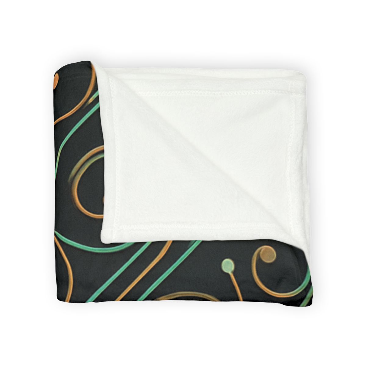 Vine Circuit Lattice soft fleece blankets
