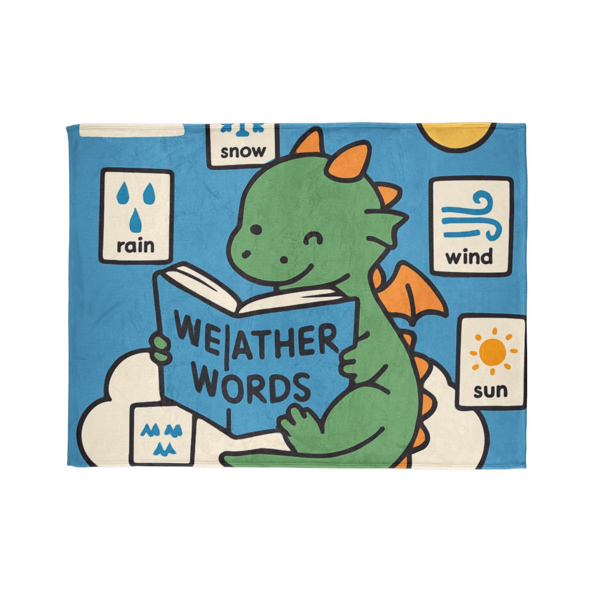 Cloud Library Dragon soft fleece blankets