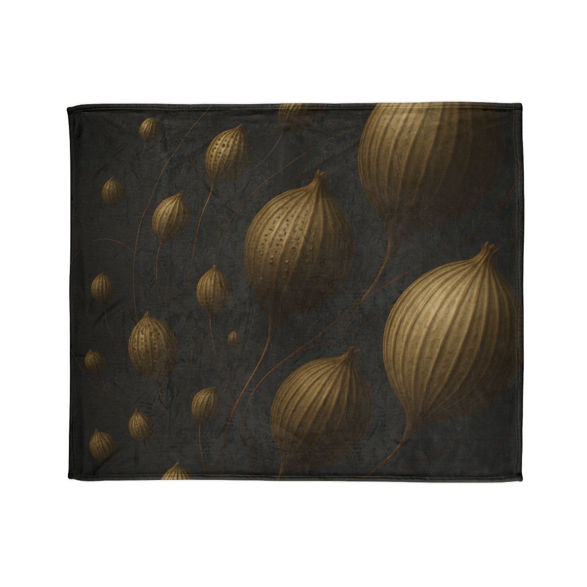 Seed Pod Orbital Cluster decorative home blankets