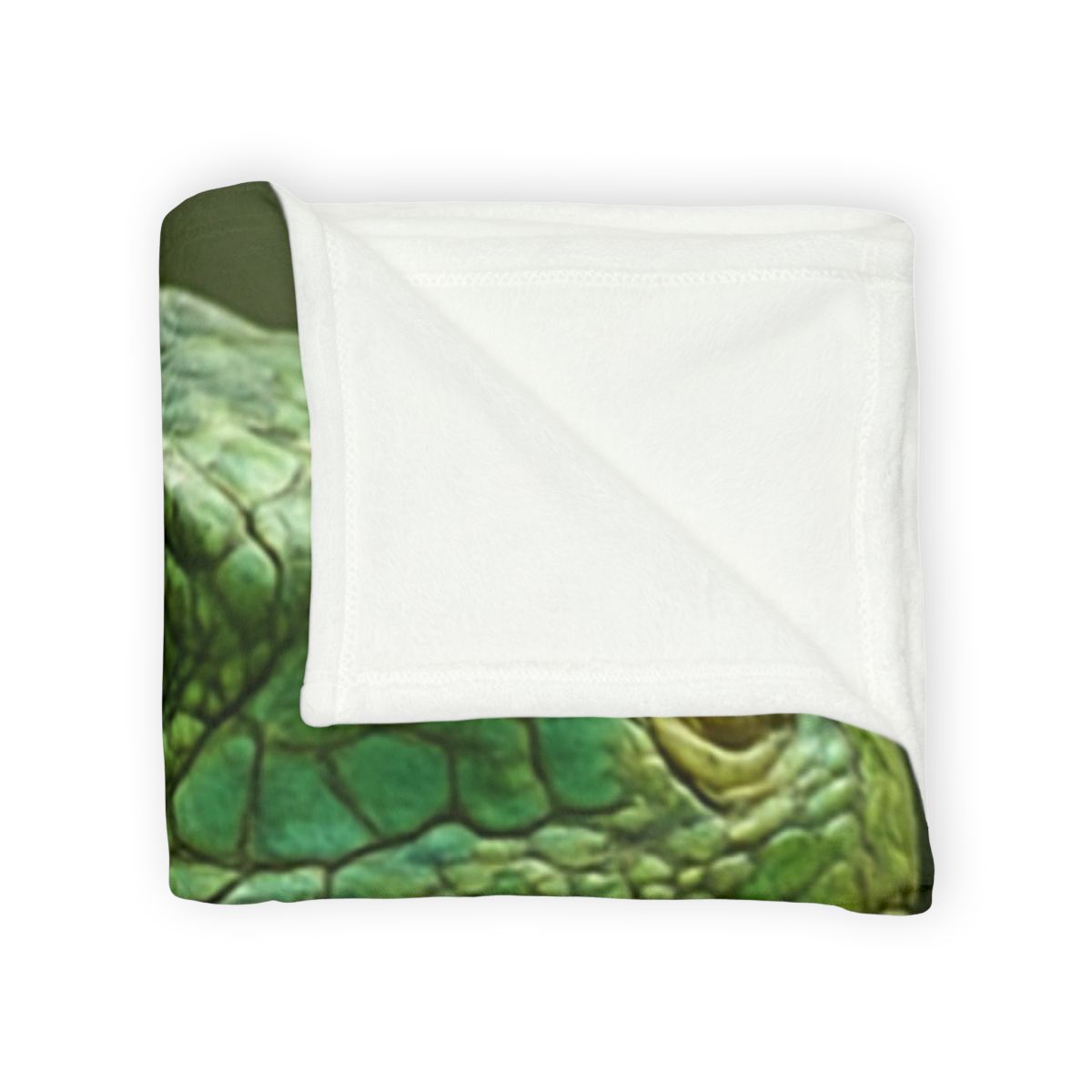 Stone Quiet Green Iguana personalized cozy blankets