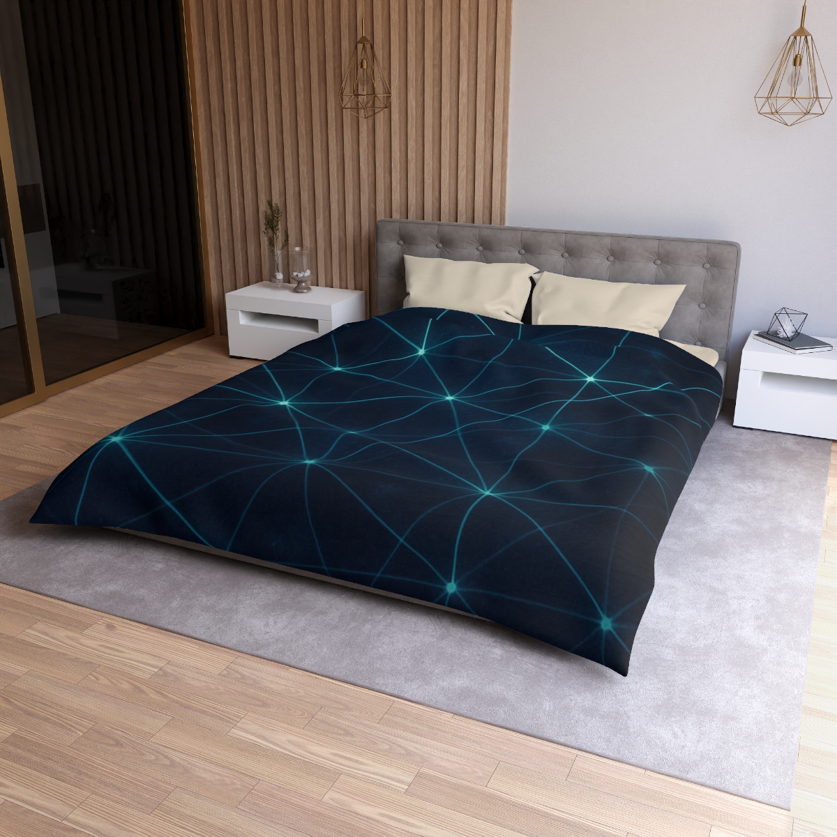 Cosmic Web Filament designer printed duvets