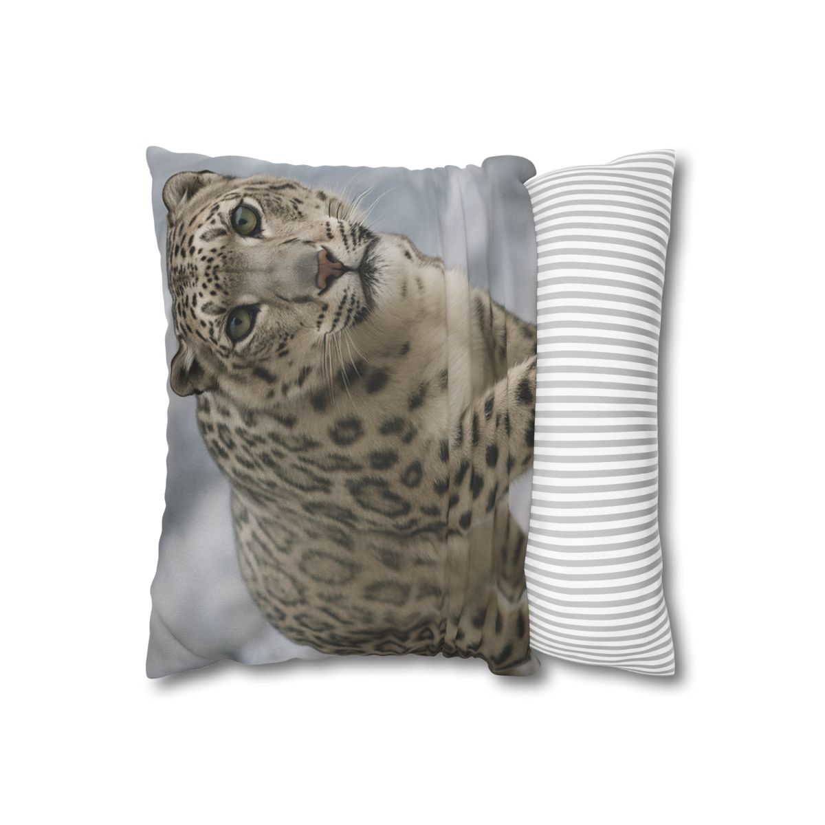 Snow Leopard Silent Ascent personalized pillow covers