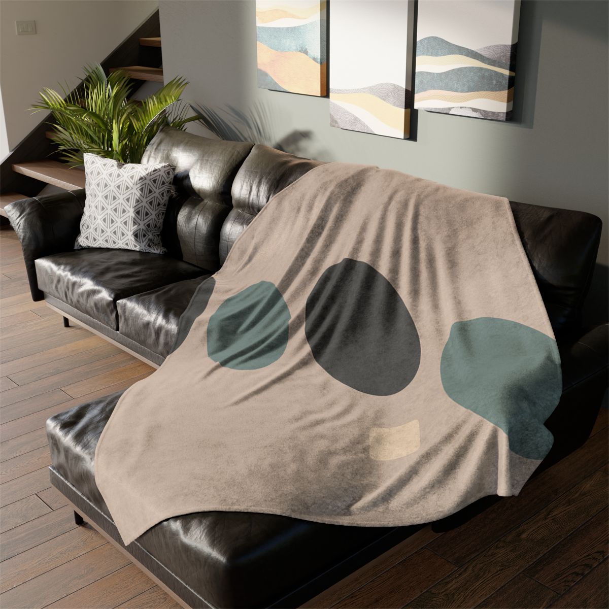 Staggered Ovals With Pause custom blankets