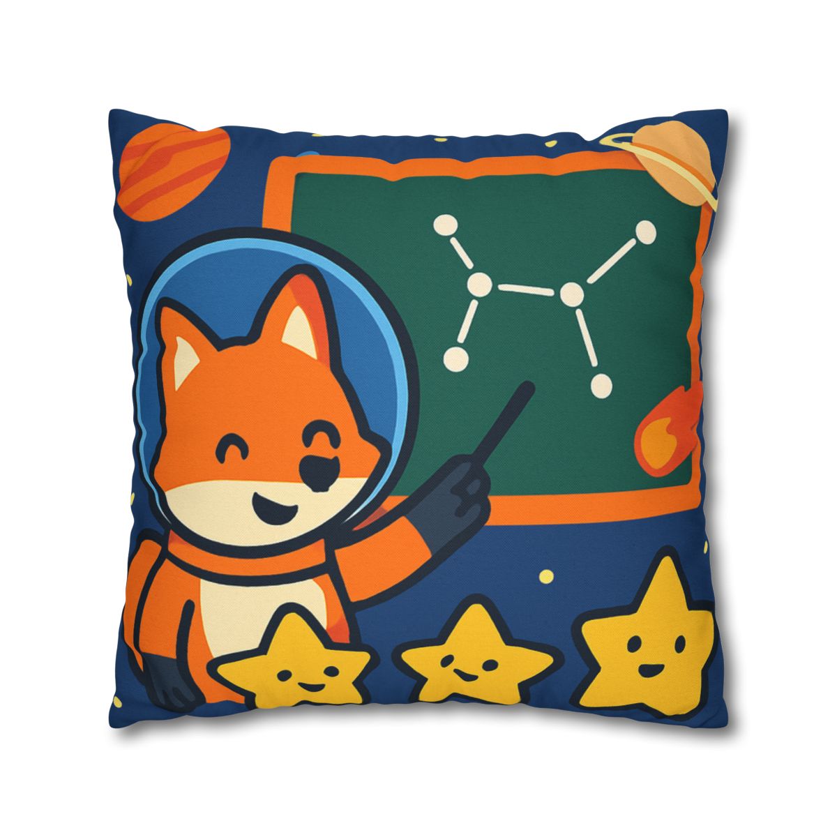 Comet Classroom Space Fox stylish decorative pillowcases