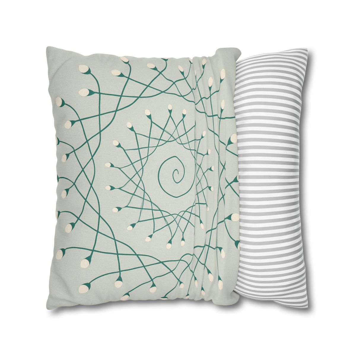 Spiral Sprout Lattice custom pillow cases