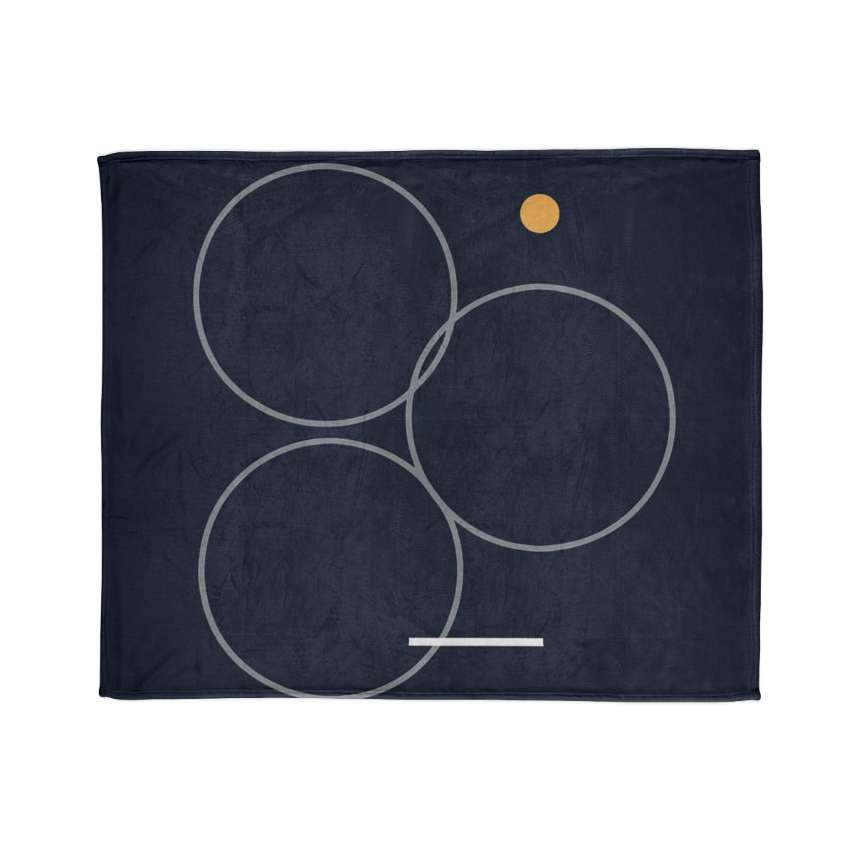 Three Rings With Shared Tangent Bar soft fleece blankets