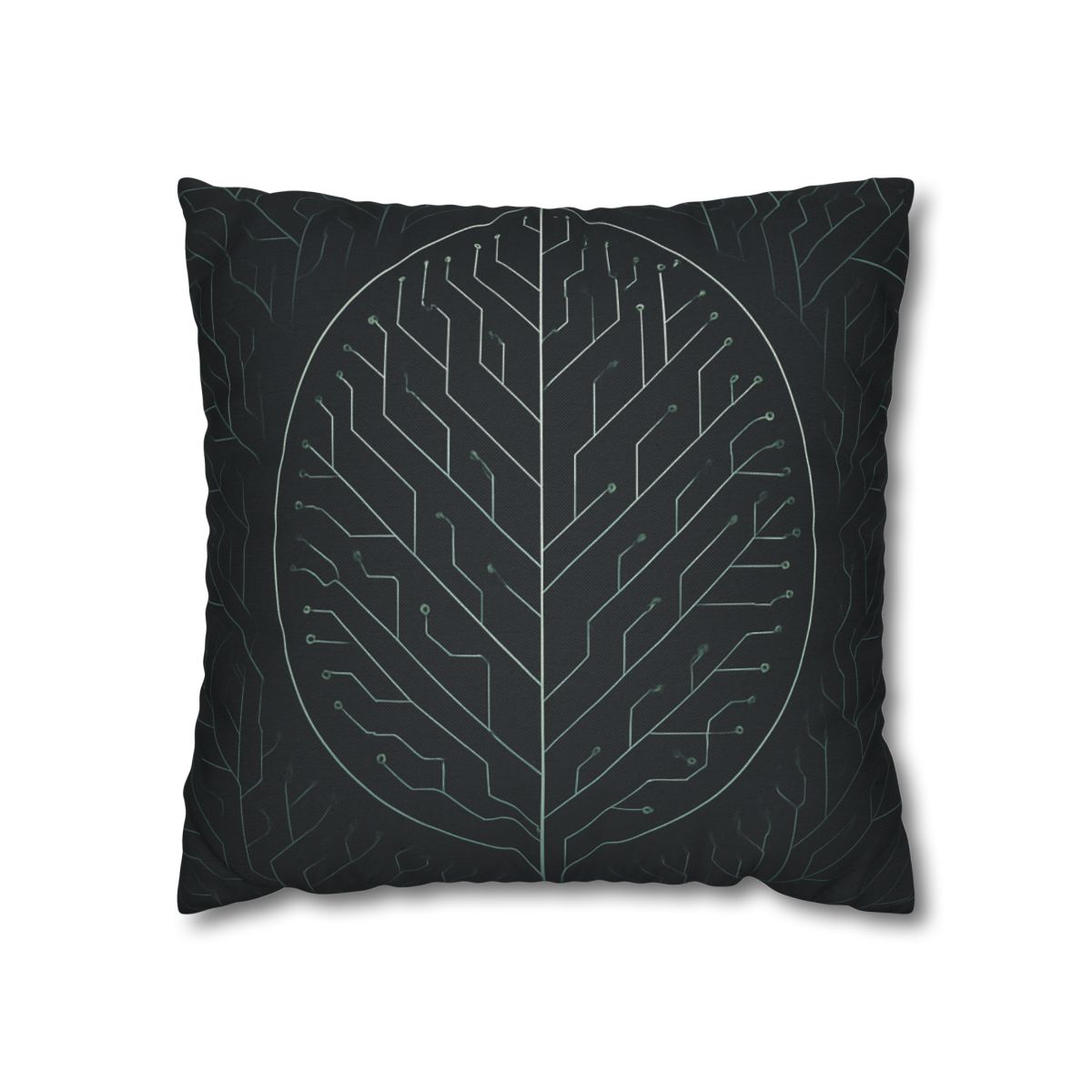 Leaf Vein Circuitry custom pillow cases