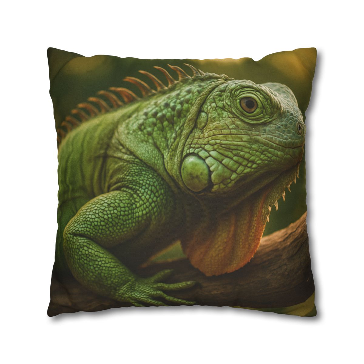 Orbit Glow Green Iguana custom pillow cases