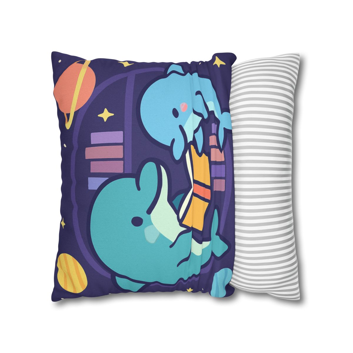 Nebula Library Dolphins comfortable bedding pillow covers