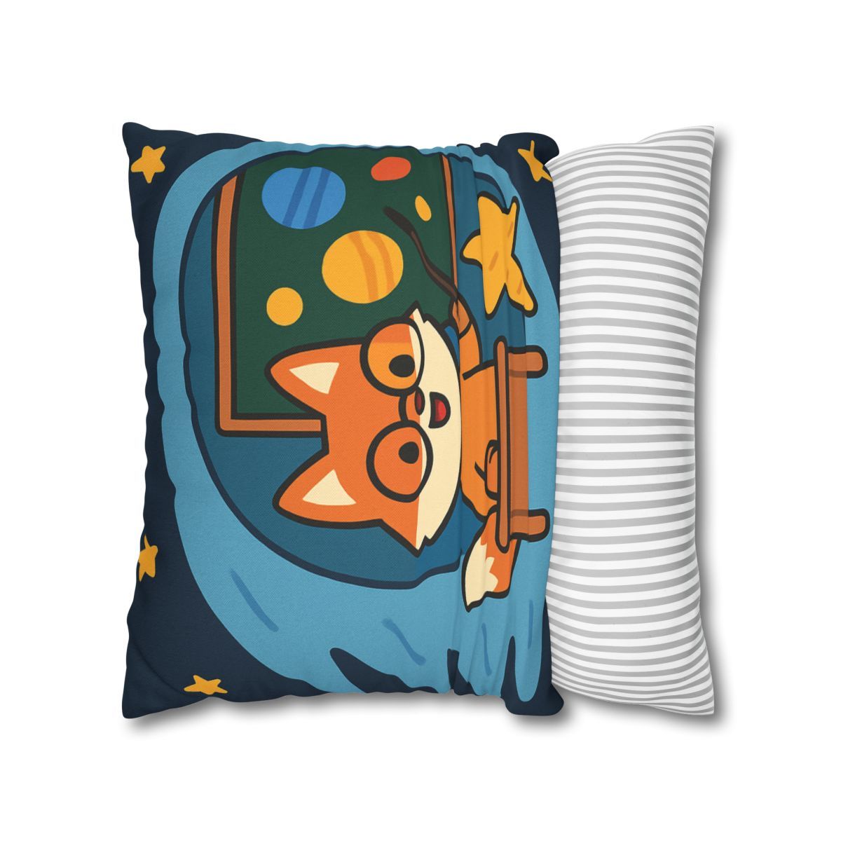 Comet Classroom With The Curious Fox custom pillow cases