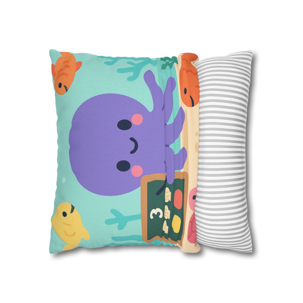 Coral Classroom Octopus custom pillow cases