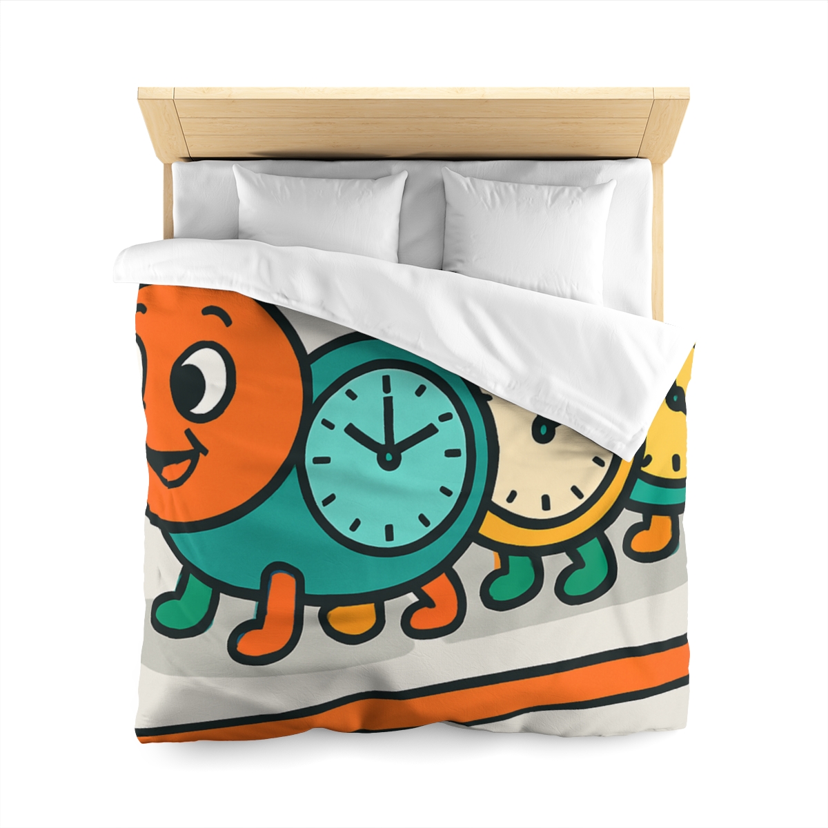 Clockwork Caterpillar Time Trek custom duvets