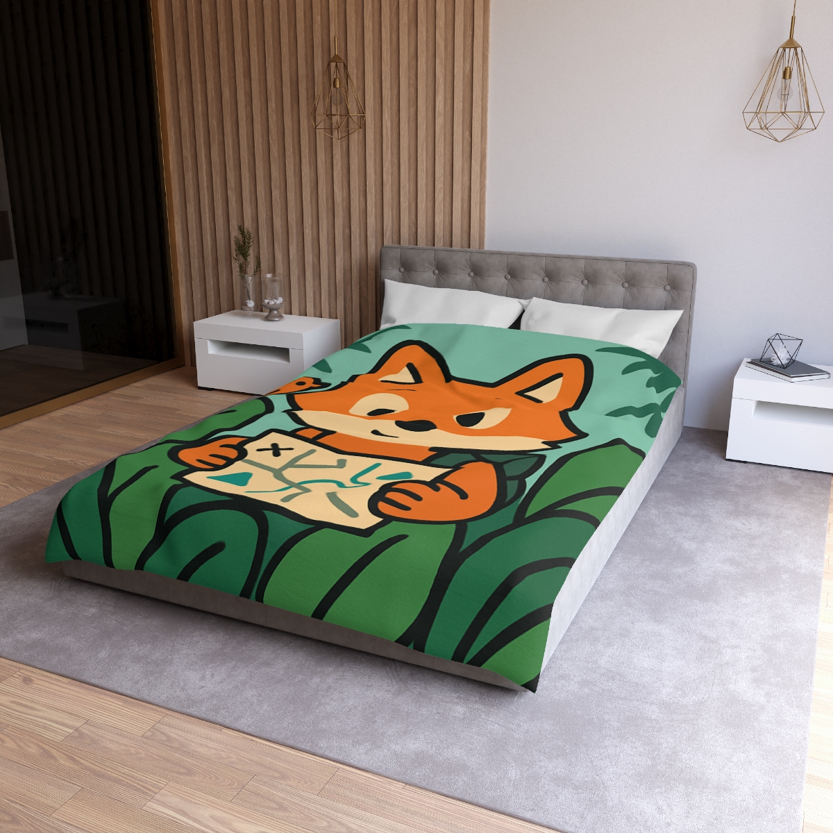 Jungle Explorer Fox custom duvets