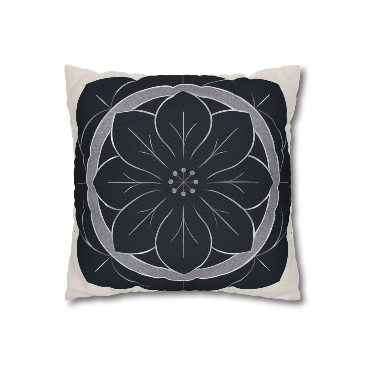 Petal Orbit Rosette personalized pillow covers