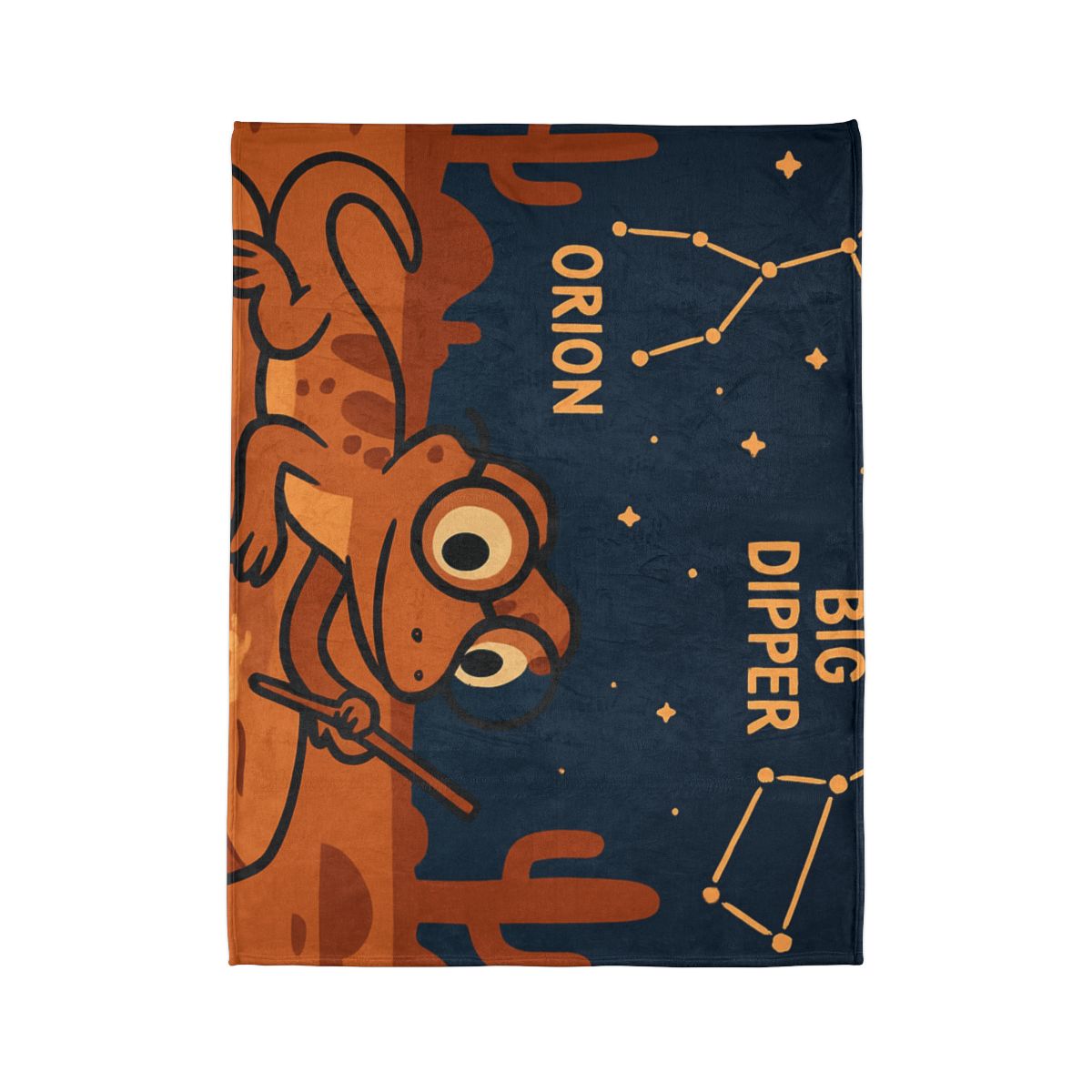 Stargazing Lizard Desert Camp soft fleece blankets
