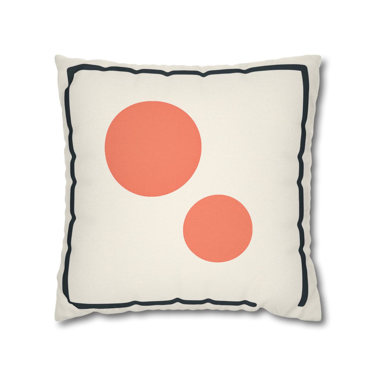 Asymmetric Frame Gap With Two Discs soft cotton pillow cases