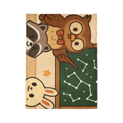 Comet Classroom Owl And The Star Map Chalkboard personalized cozy blankets