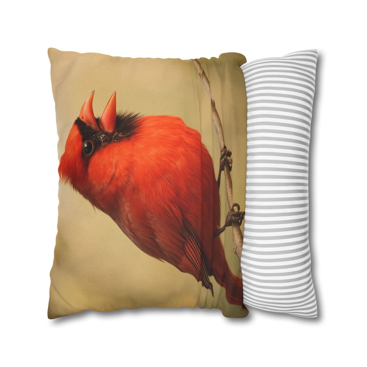 Crimson Hymn Cardinal designer print pillow cases