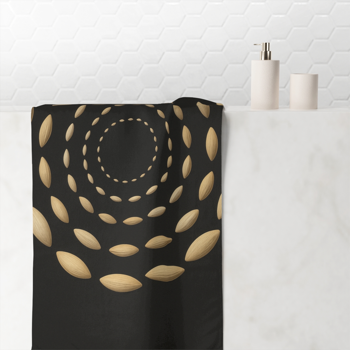 Orbital Seed Halo decorative home towelscustom towels