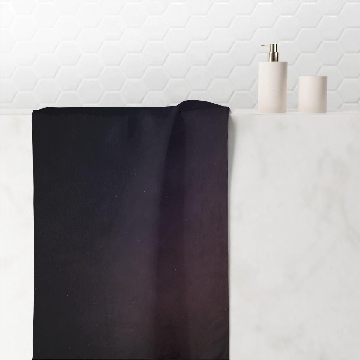 Dark Energy Veil Gradient trendy hand towels