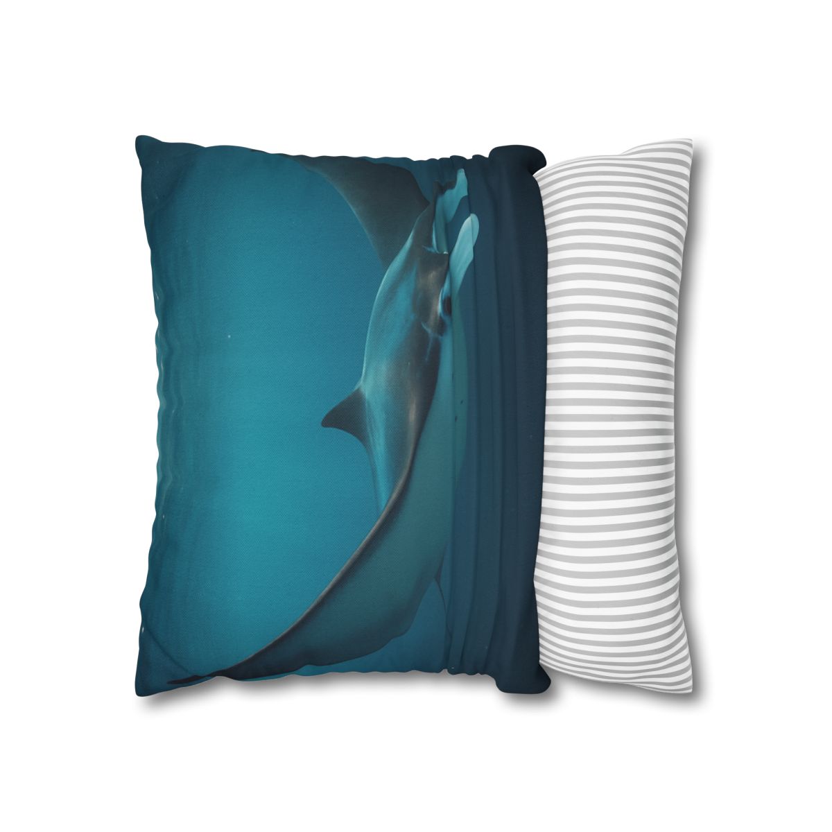 Cosmic Glide Manta Ray personalized pillow covers