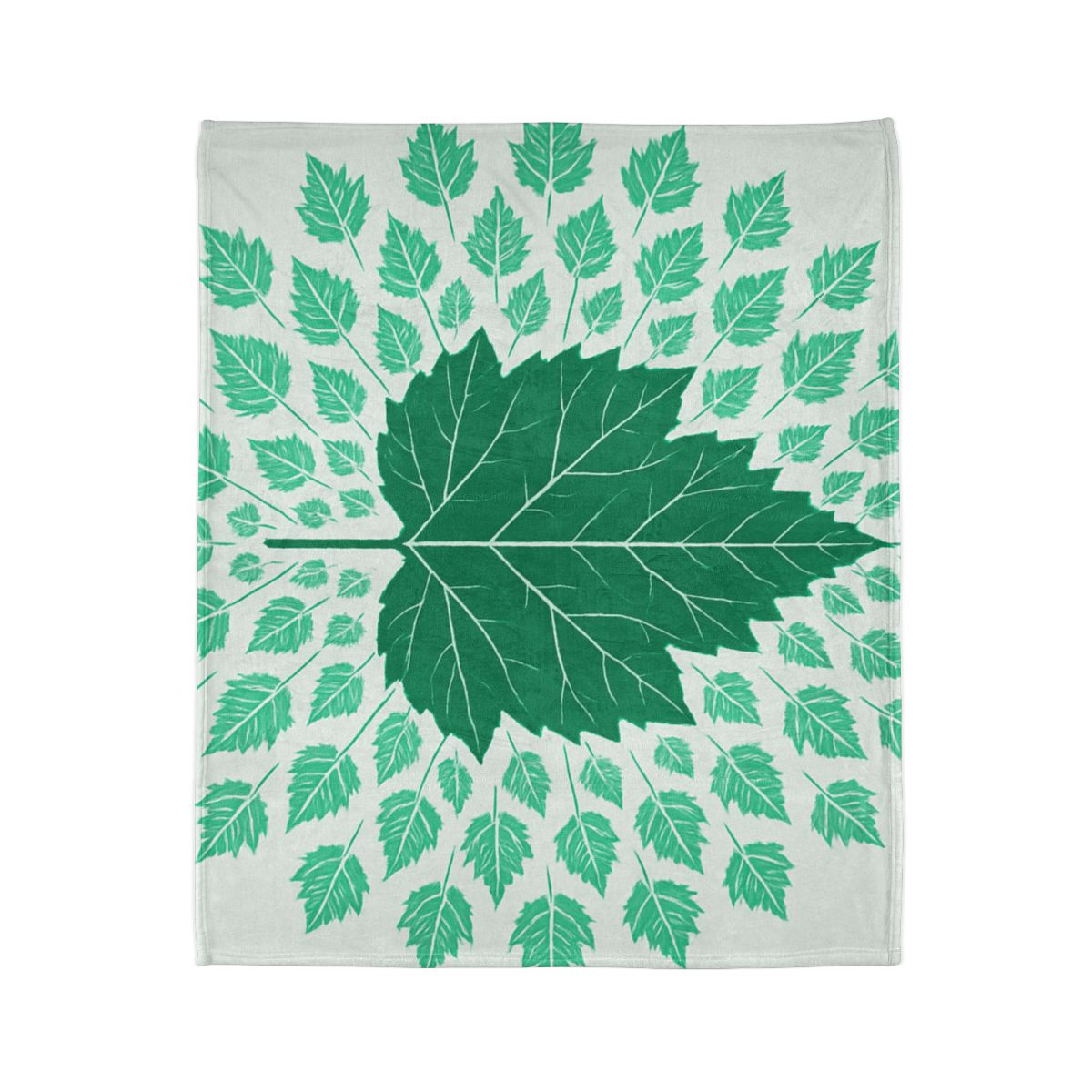 Fractal Leaf Radiance custom blankets