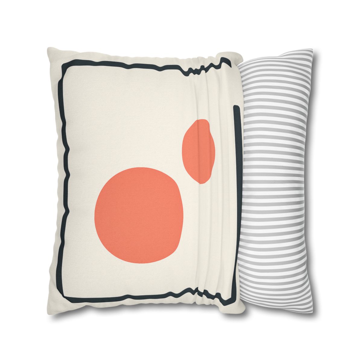 Asymmetric Frame Gap With Two Discs soft cotton pillow cases