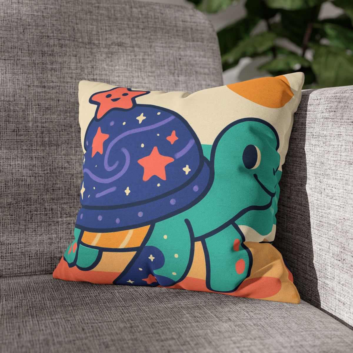 Galactic Seashell Turtle custom pillow cases