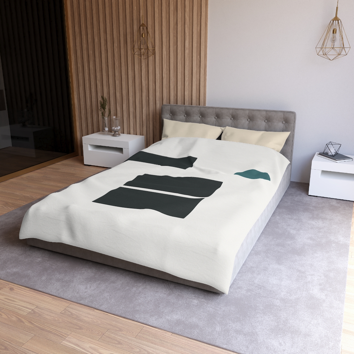 Orbiting Block Quartet warm winter duvets