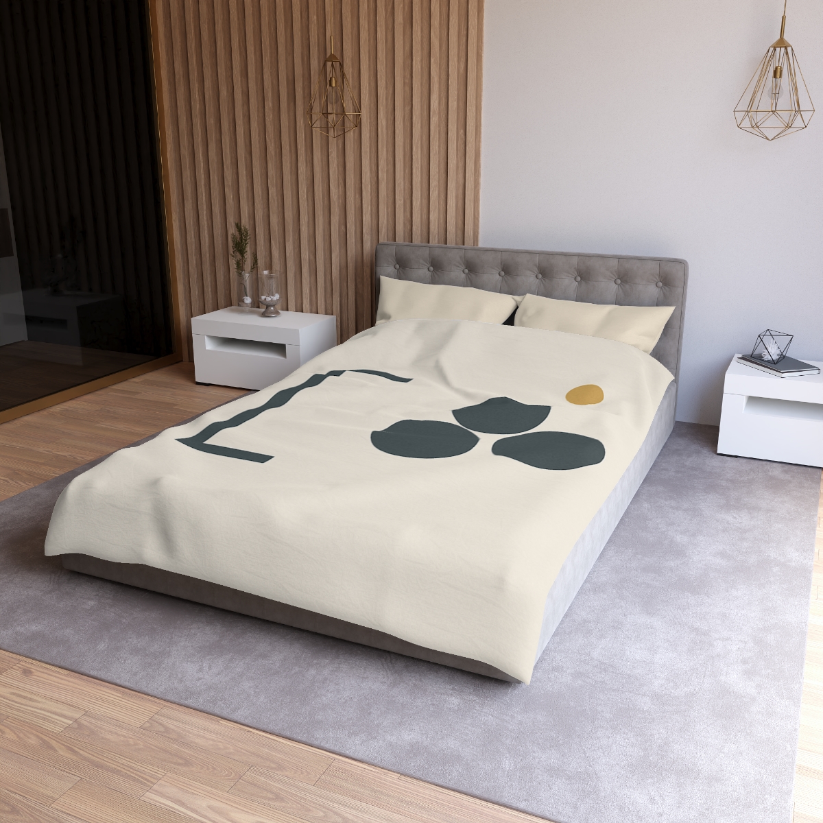 Diagonal Bracket And Three Circle Cluster warm winter duvets