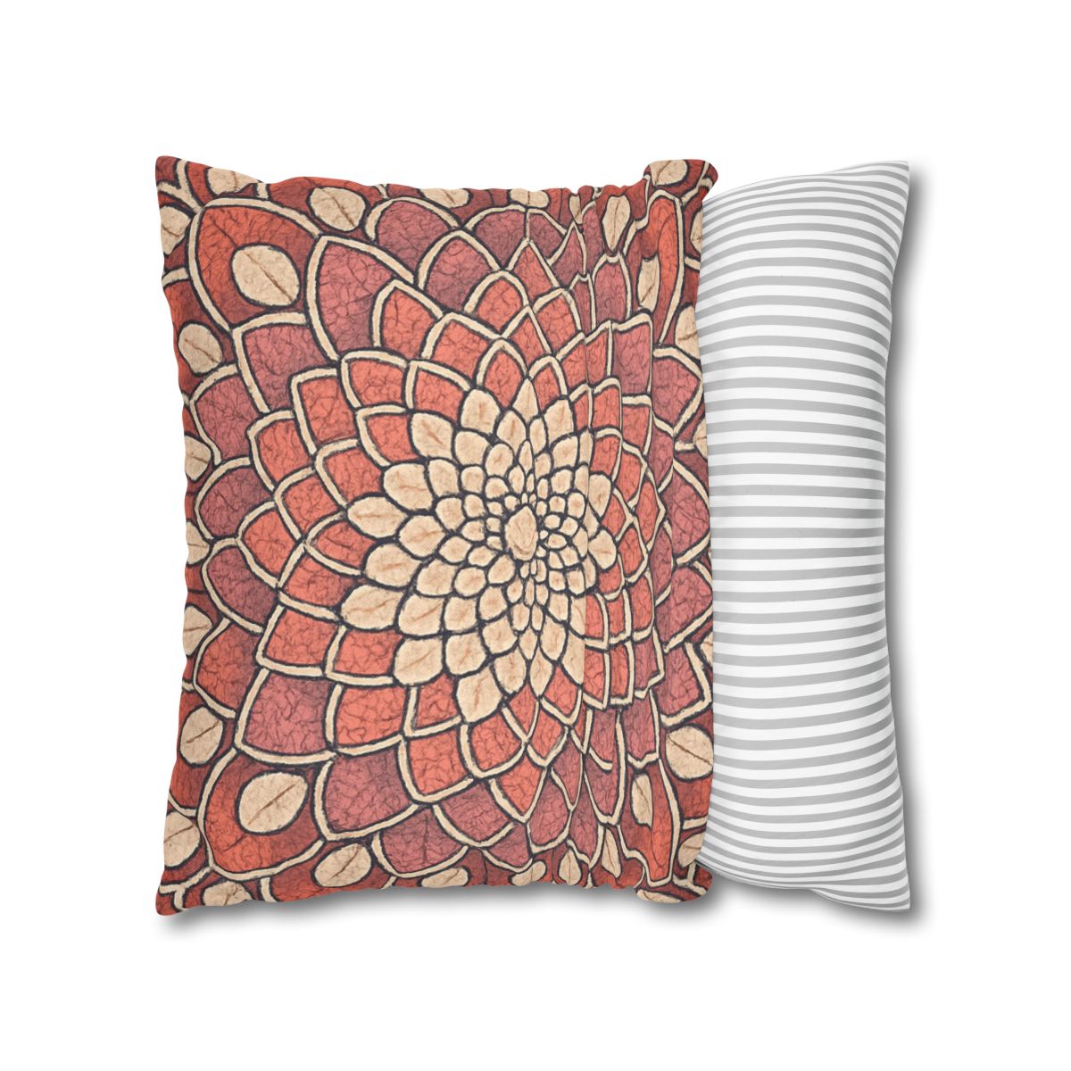 Bud Mosaic Fractal Bloom unique gift pillow cases