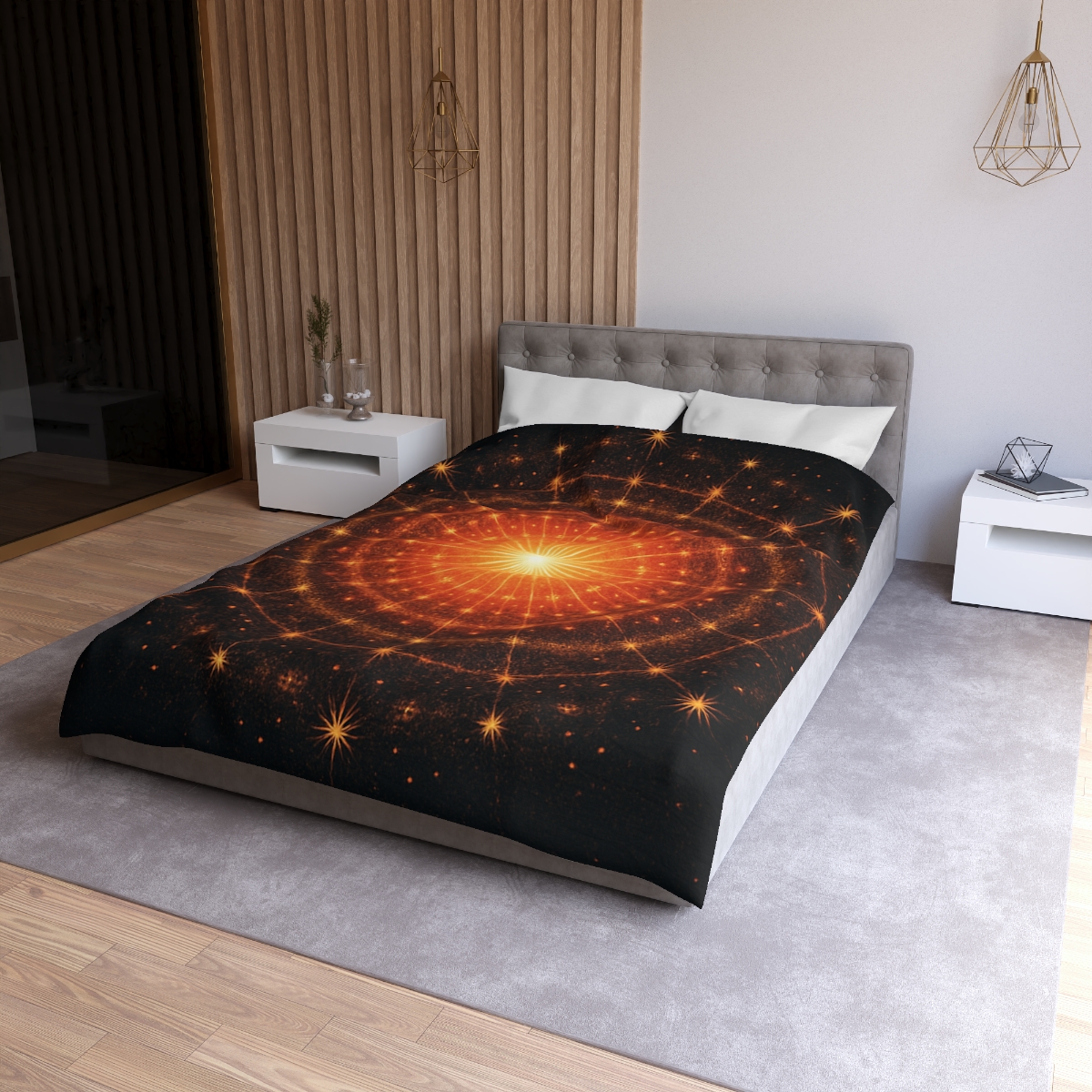 Photon Burst Mandala warm winter duvets
