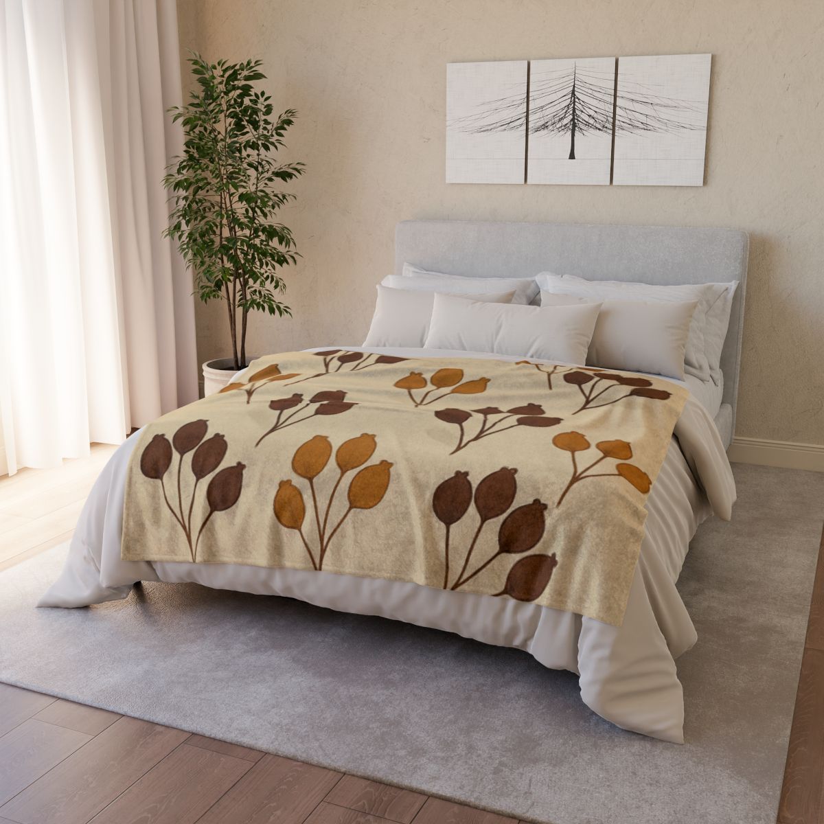 Seed Pod Cluster Study custom blankets