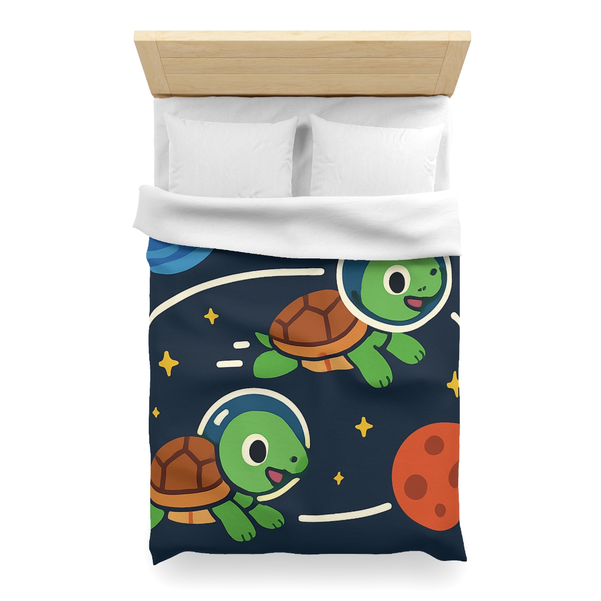 Time Dilation Turtle Race Across Star Track trendy bedroom duvets