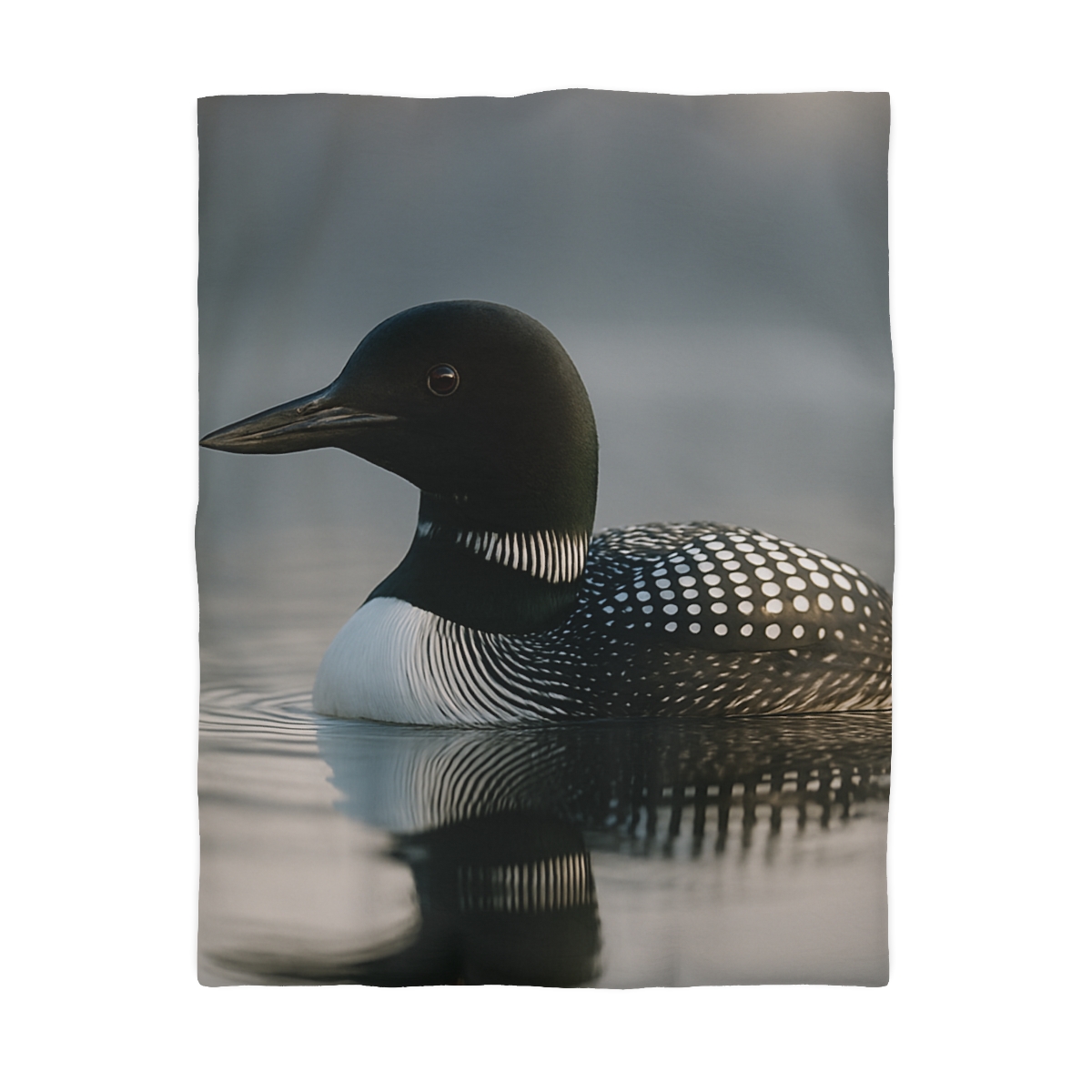 Mirror Calm Common Loon personalized bedding duvets