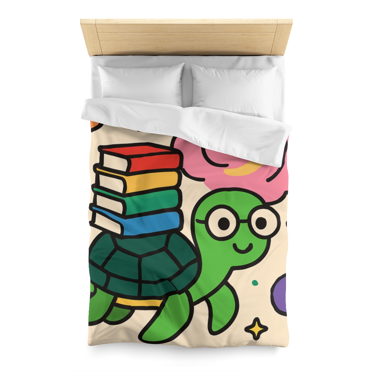 Nebula Library Turtle personalized bedding duvets